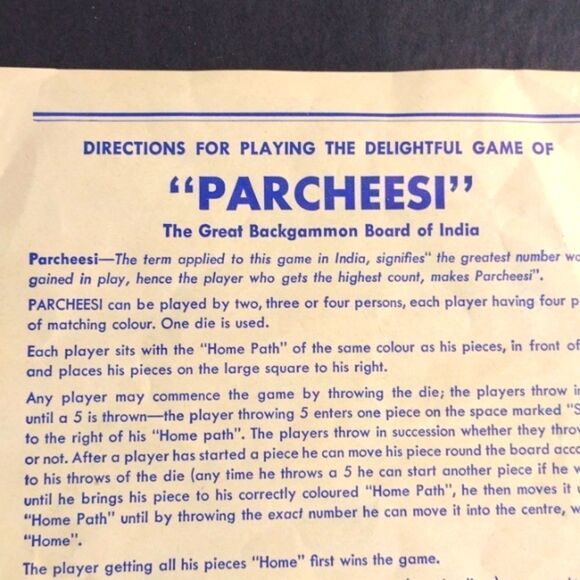 Vintage 1970s Copp Clark Parcheesi Board Game - Picture 8 of 9